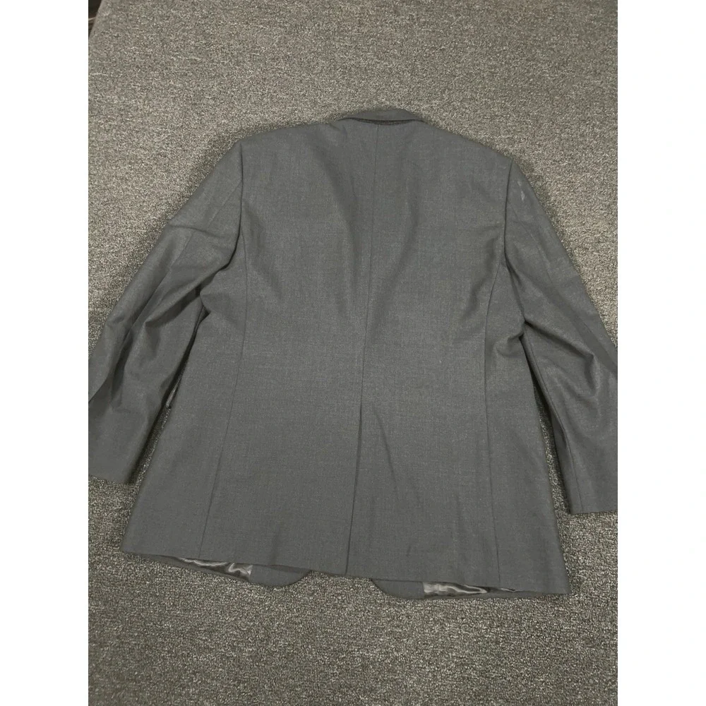 Brooks Brothers 2 Piece Suit Men 44R Pants 36x29 Gray Wool Stretch Business 346